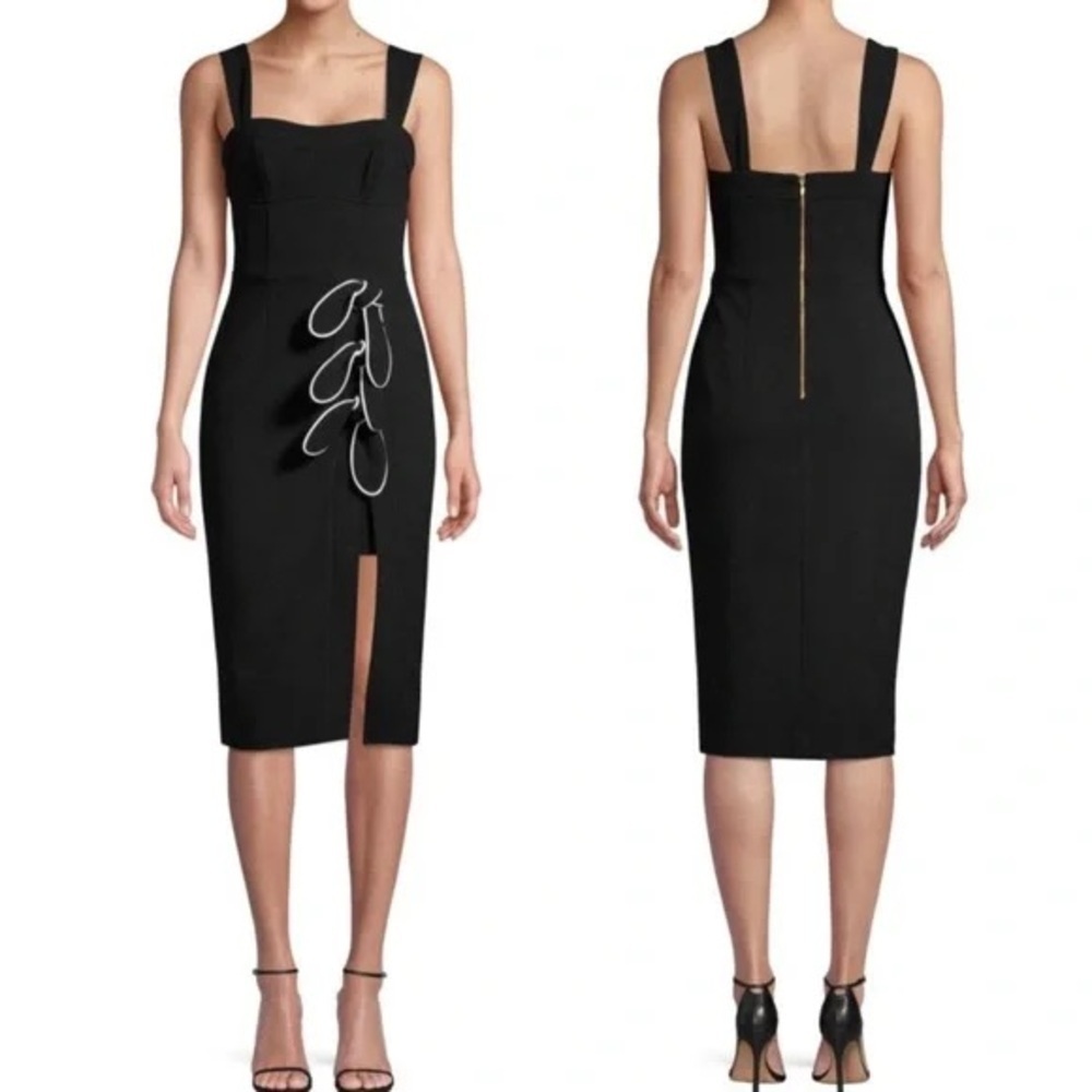 Rebecca Vallance Celeste Tie Midi Dress